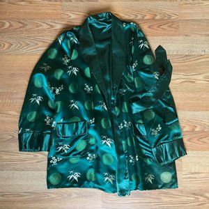 Vintage Style Smoking Jacket Robe